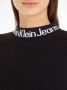 Calvin Klein Zwarte truien met hoge kraag en opvallend logo Black Dames - Thumbnail 3