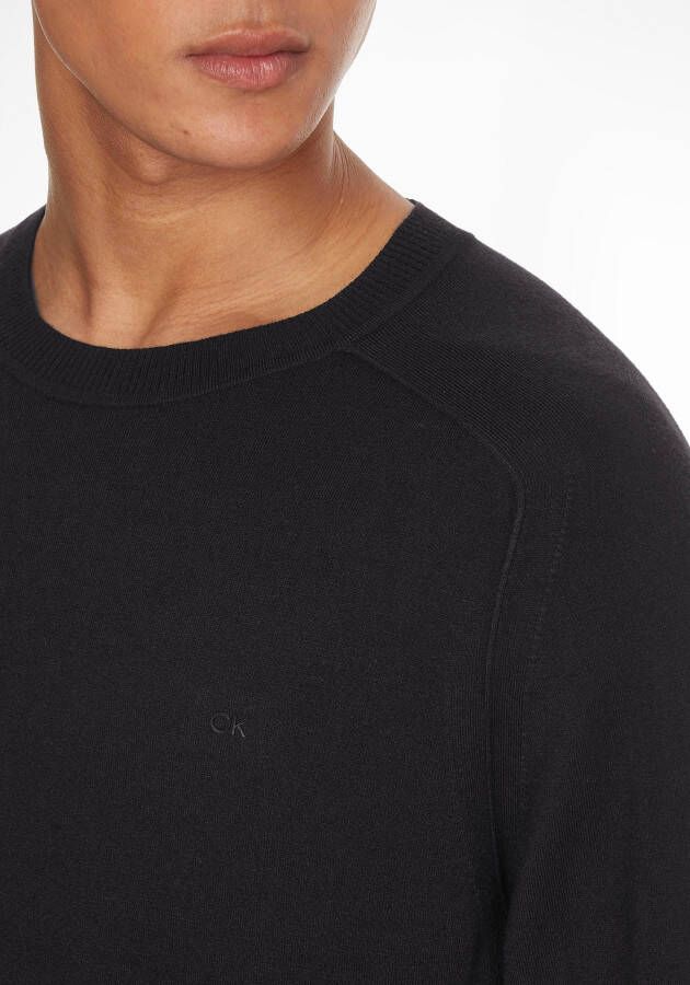 Calvin Klein Trui met ronde hals MODERN MODAL CREW NECK SWEATER