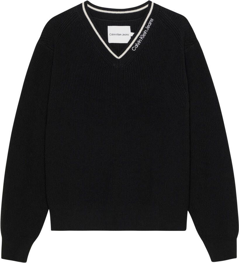Calvin Klein Trui met V-hals CEREMONY RELAXED SWEATER