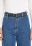 Calvin Klein Stijlvolle Zwarte Leren Riem Damesmode Accessoire Black Dames - Thumbnail 4