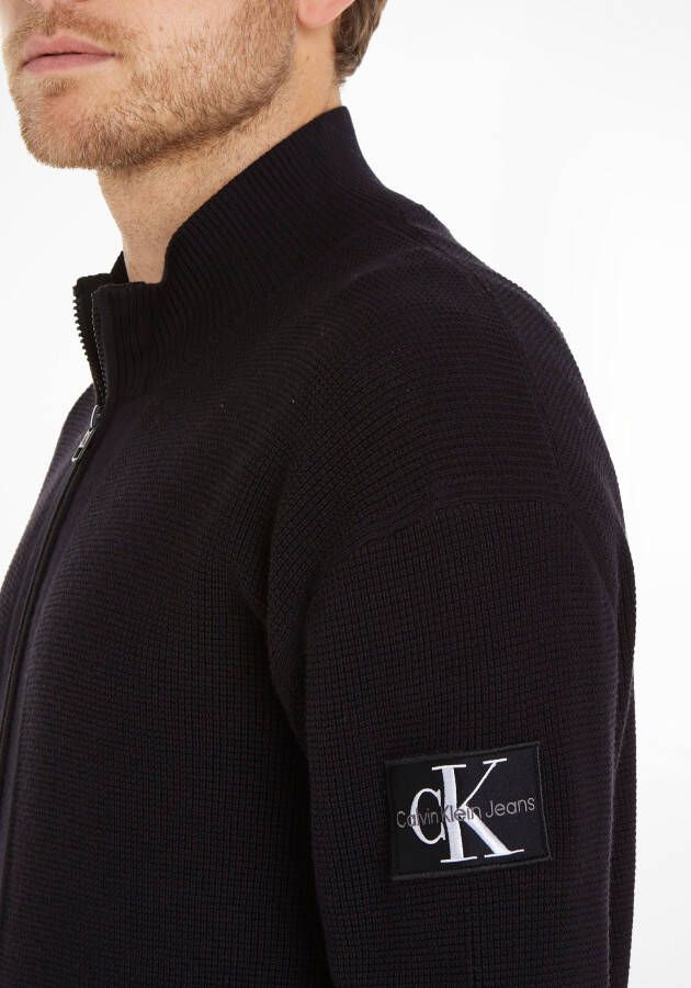 Calvin Klein Vest CORE BADGE SWEATER ZIP THROUGH