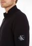 Calvin Klein Zwarte trui met rits en logo op mouw Black Heren - Thumbnail 4