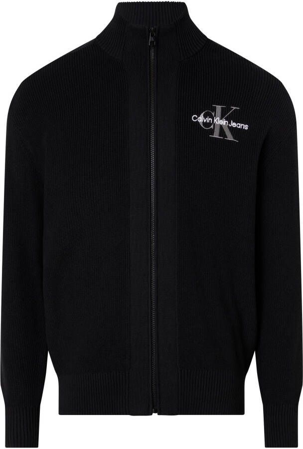 Calvin Klein Vest MONOLOGO ZIP-THROUGH SWEATER
