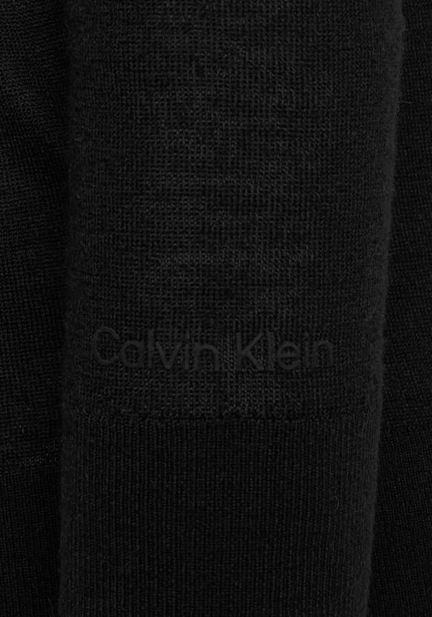 Calvin Klein Wollen trui EXTRA FINE WOOL CREW SWEATER met een ronde hals