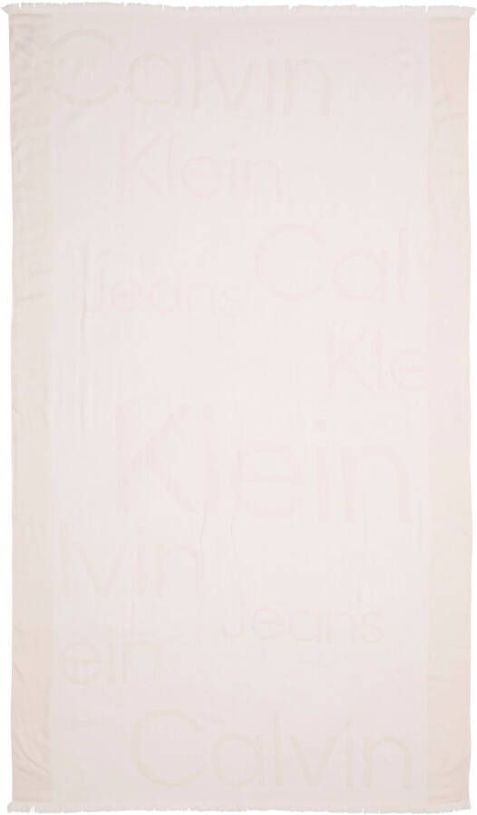 Calvin Klein XXL-sjaal ALLOVER LOGO BLANKET