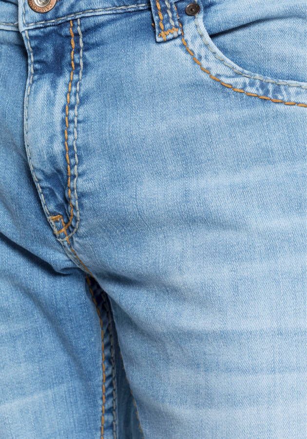 CAMP DAVID Loose fit jeans CO:NO met opvallende naden en stretch