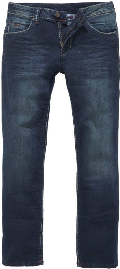 CAMP DAVID Straight jeans NI:CO:R611 met opvallende stiknaden