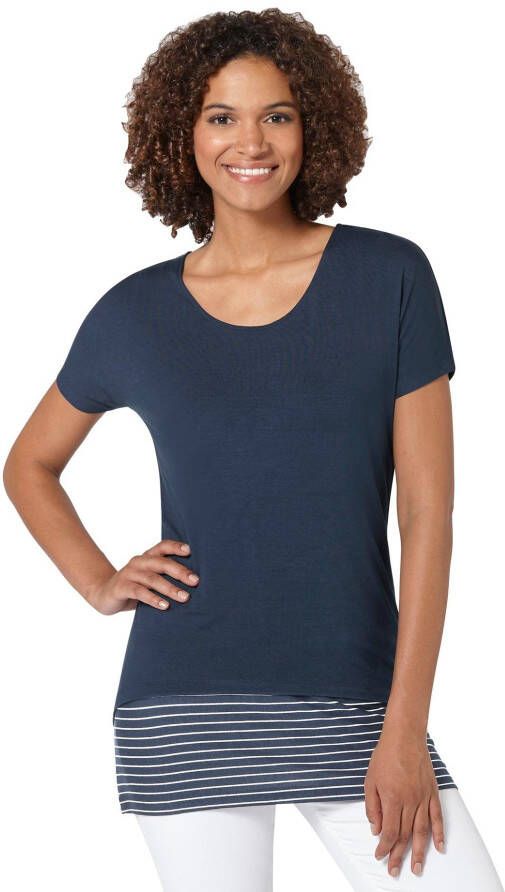Casual Looks 2-in-1-shirt + top (1-delig)