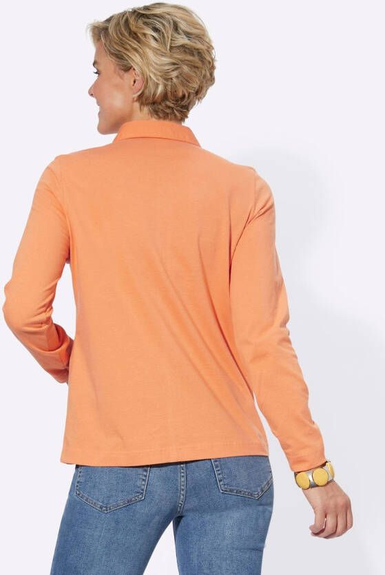 Casual Looks Poloshirt met lange mouwen Poloshirt (1-delig)