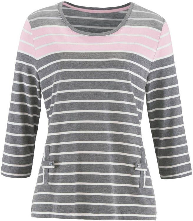 Casual Looks Shirt met 3 4-mouwen Shirt (1-delig)