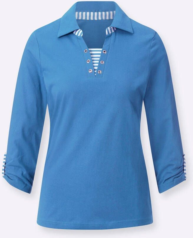 Casual Looks Shirt met 3 4-mouwen Shirt (1-delig)
