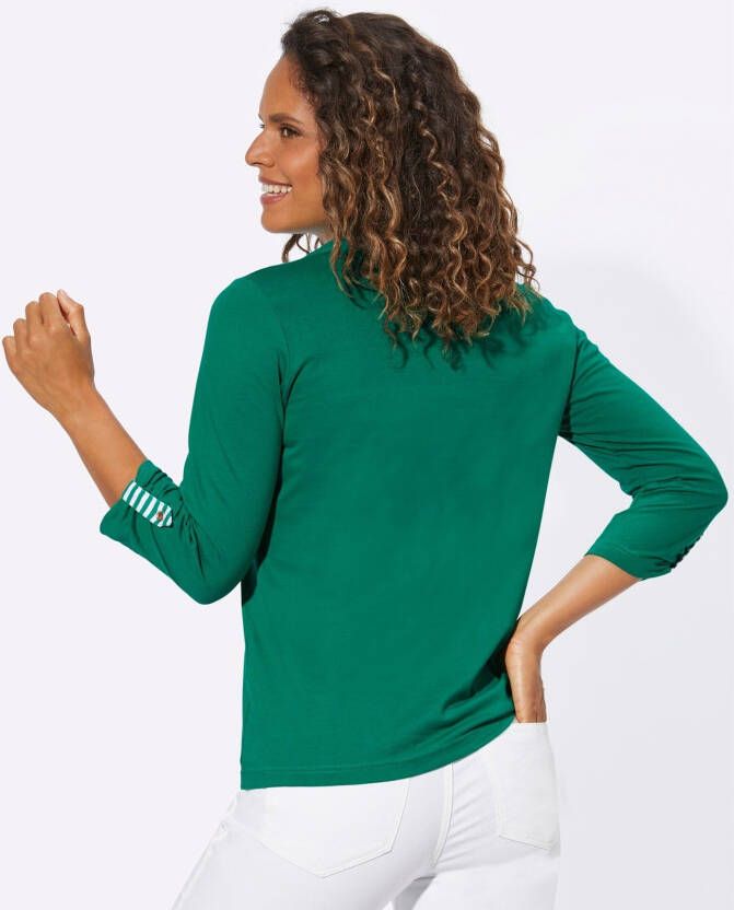 Casual Looks Shirt met 3 4-mouwen Shirt (1-delig)