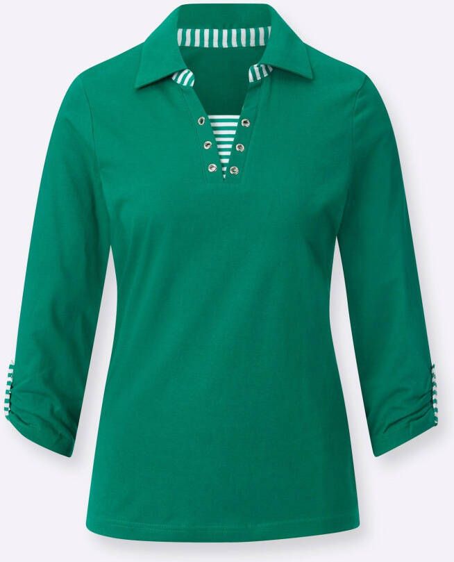 Casual Looks Shirt met 3 4-mouwen Shirt (1-delig)