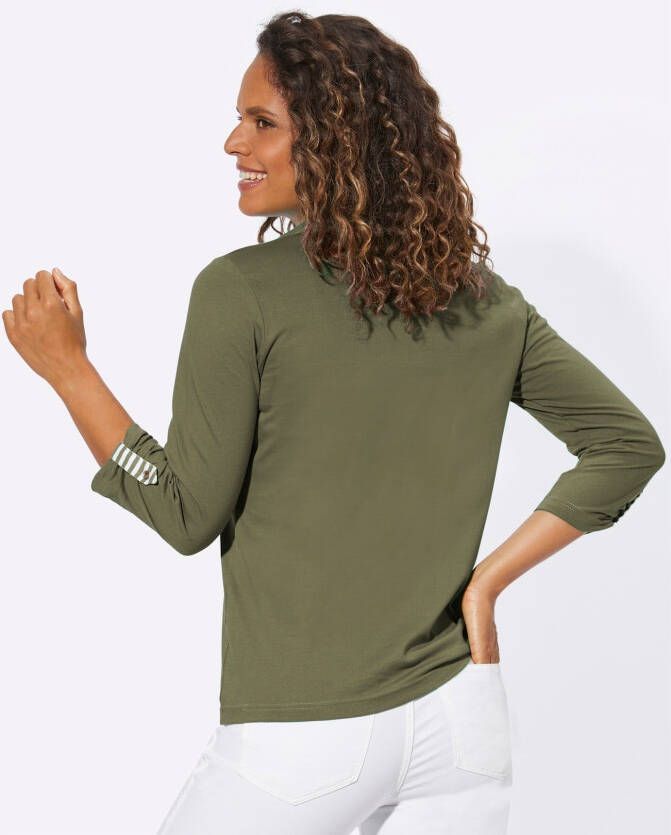 Casual Looks Shirt met 3 4-mouwen Shirt (1-delig)