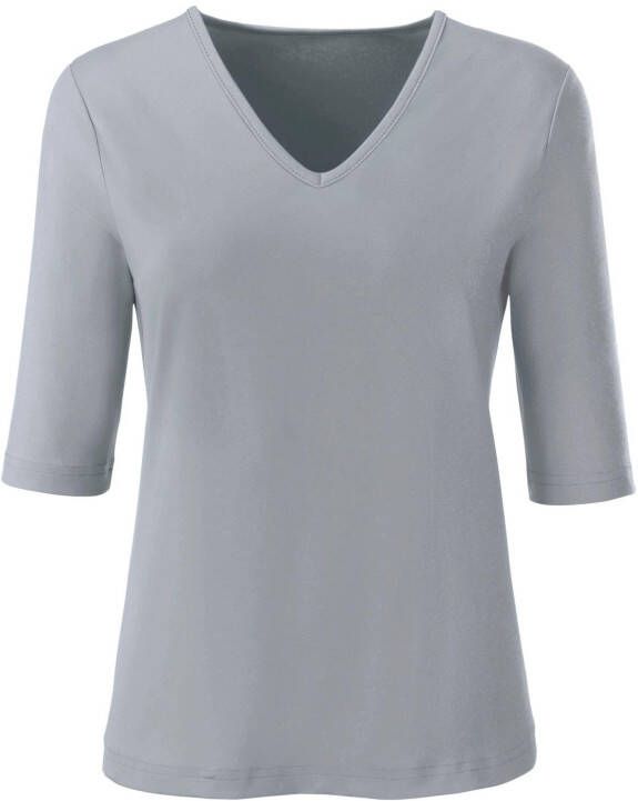 Casual Looks Shirt met V-hals Shirt (1-delig)