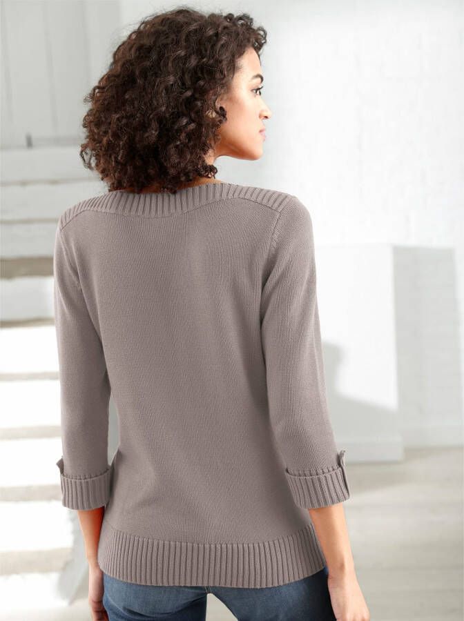 Casual Looks Trui met 3 4 mouwen Trui