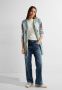 Cecil Capuchonvest Open Cosy Jacquard Cardigan In Long Form met jacquard patroon - Thumbnail 2
