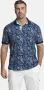 Charles Colby loose fit polo EARL SUITBERT Plus Size met paisleyprint blauw - Thumbnail 2