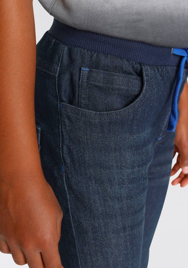 Chiemsee Comfortjeans Stretchjeans voor jongens smalle broekpasvorm used-wassing lage taille