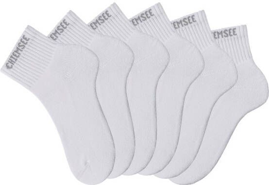 Chiemsee Korte sokken met gebreid merknamen (set 6 paar)