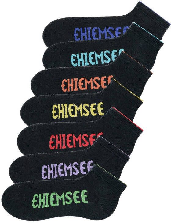 Chiemsee Sneakersokken met gekleurde logo s (set 7 paar)