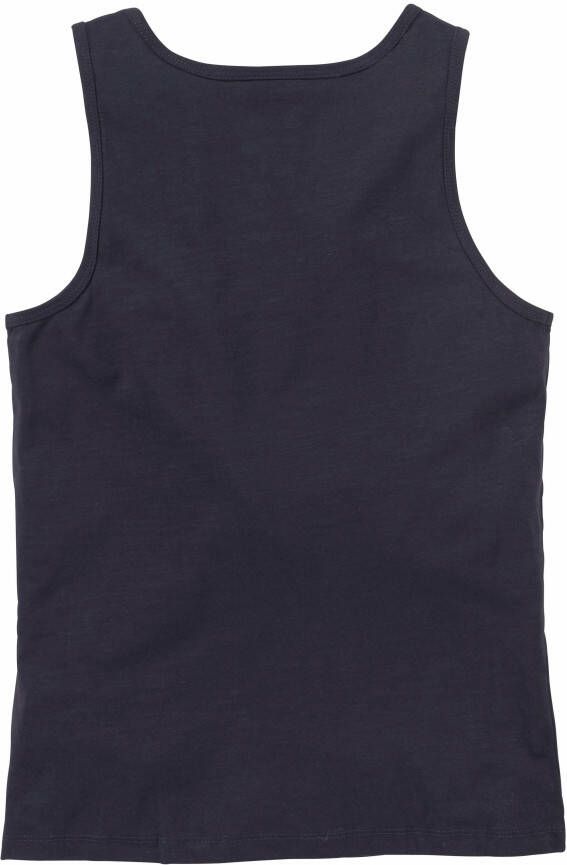 Chiemsee Tanktop Basic met logoprint in contrast