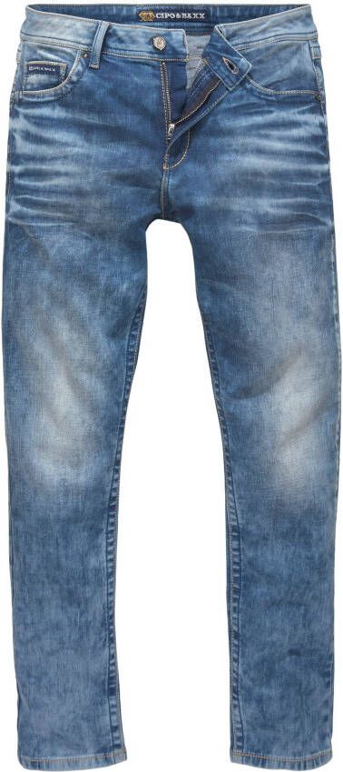 Cipo & Baxx Regular fit jeans met markante wassing