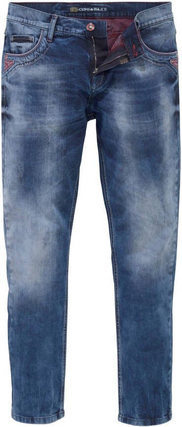 Cipo & Baxx Straight jeans Red Dot