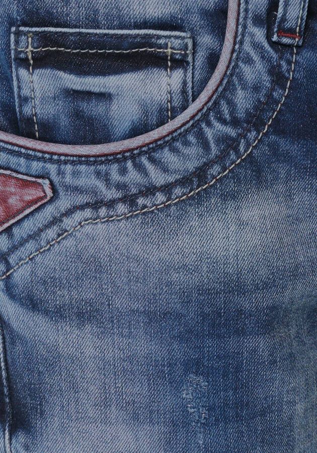Cipo & Baxx Straight jeans Red Dot