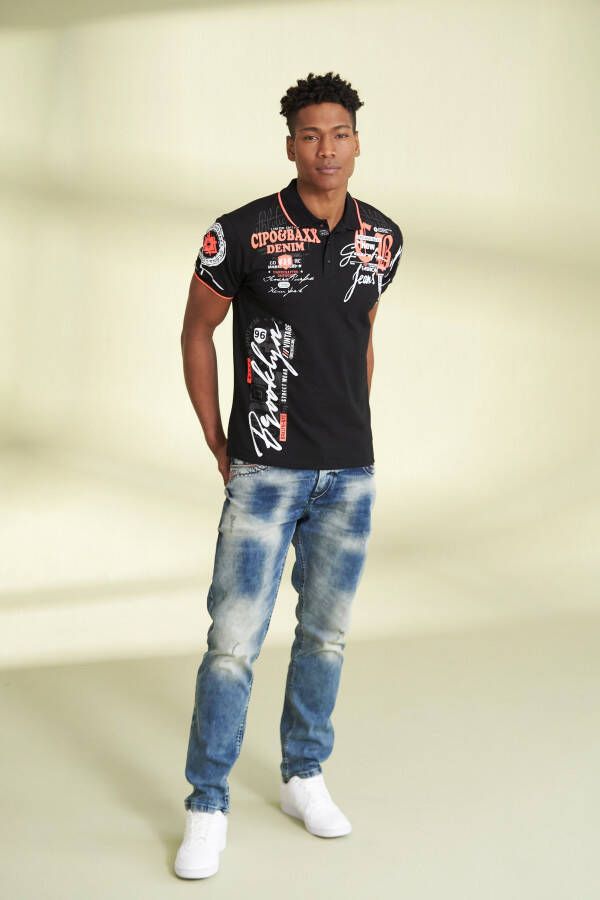 Cipo & Baxx Straight jeans Red Dot