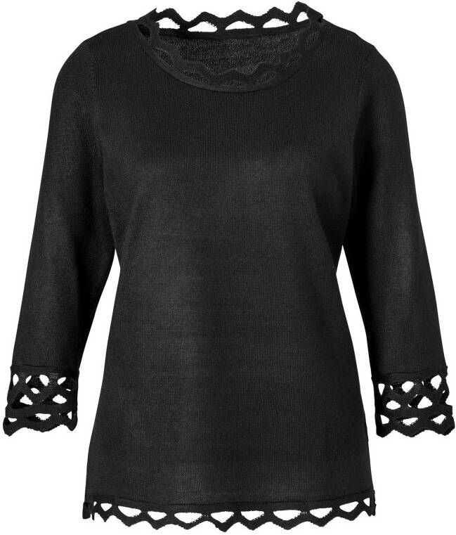 Classic Basics Trui met 3 4-mouwen Trui