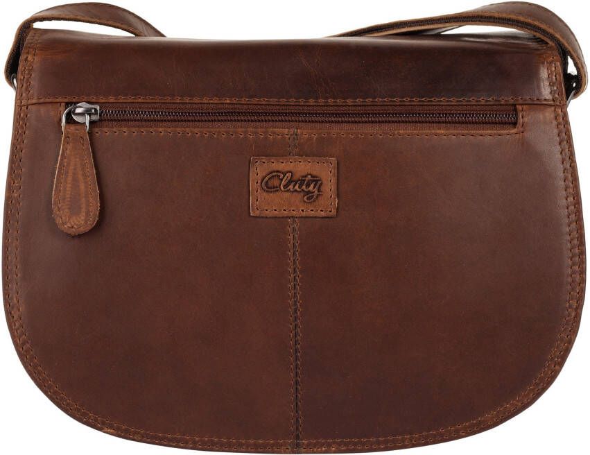 Cluty Schoudertas echt leder