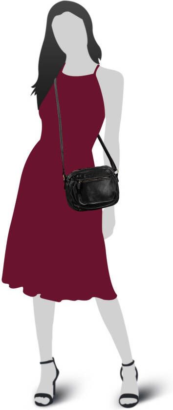 Cluty Schoudertas echt leer made in italy