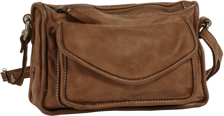 Cluty Schoudertas echt leer made in italy