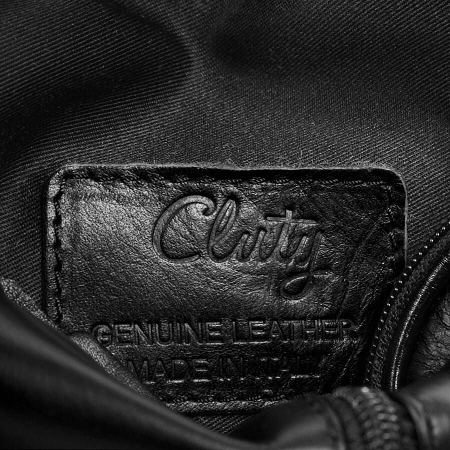 Cluty Schoudertas echt leer made in italy