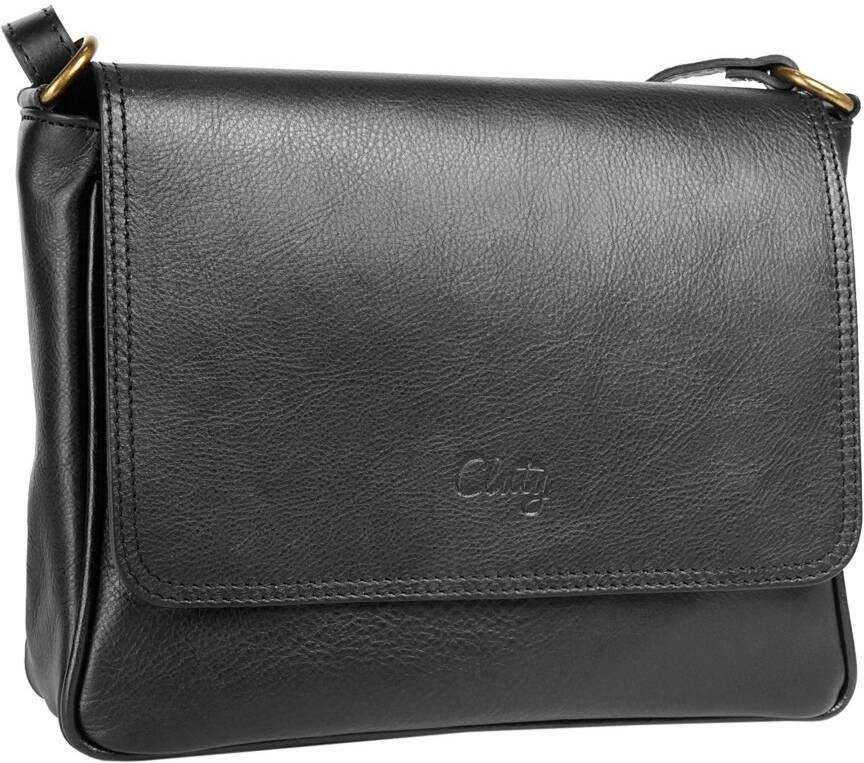 Cluty Schoudertas echt leer made in italy