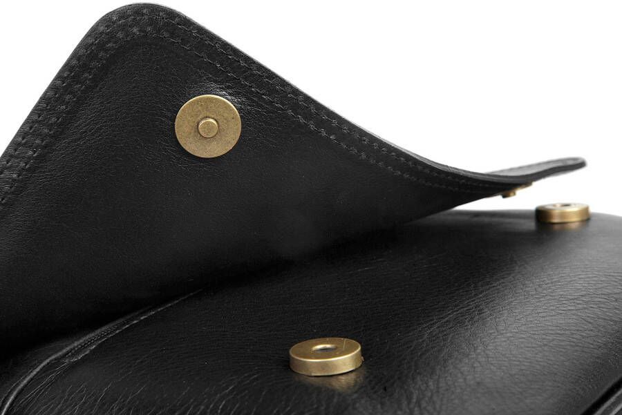 Cluty Schoudertas echt leer made in italy