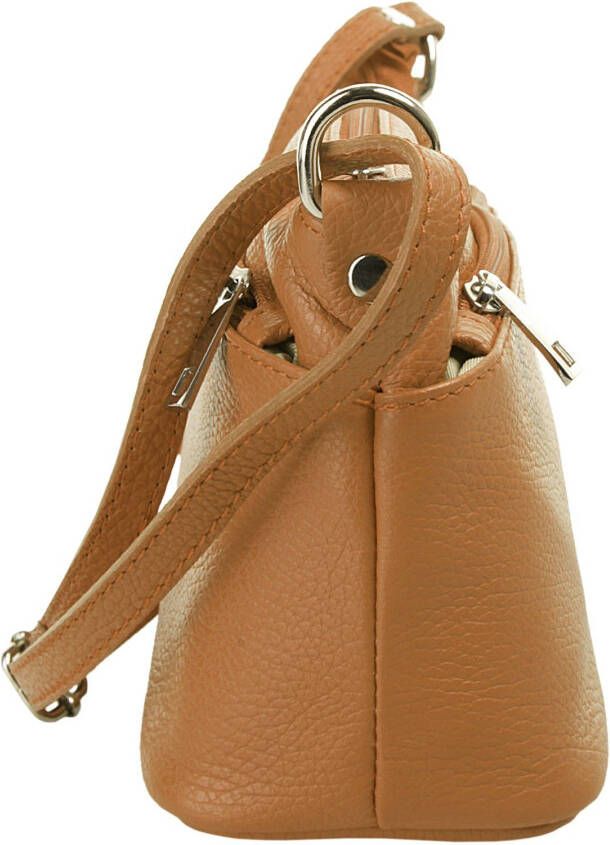 Cluty Schoudertas echt leer made in italy