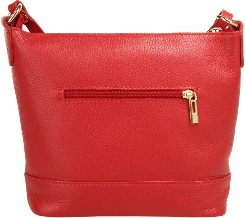 Cluty Schoudertas echt leer made in italy