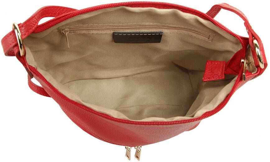 Cluty Schoudertas echt leer made in italy