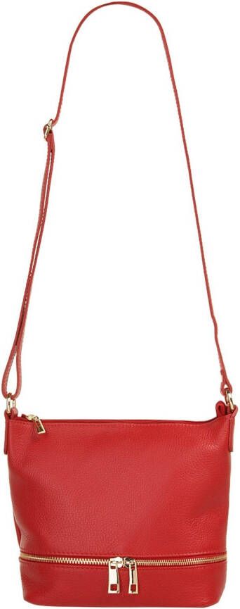 Cluty Schoudertas echt leer made in italy