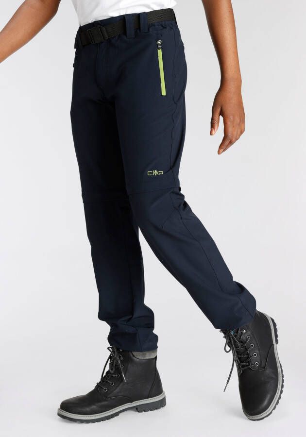 CMP Functionele broek KID ZIP-OFF-PANT Elastisch & ademend & snel drogend & voor kinderen (set 2-delig Met riem)