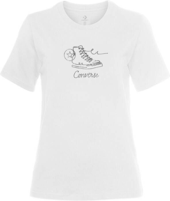 Converse T-shirt WOMEN'S SNEAKER SHORT SLEE (1-delig)
