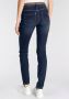 DELMAO Slim fit jeans smalle broekpasvorm normale taille enkel-lang (set 2-delig Met riem) - Thumbnail 2