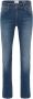 DELMAO Stretch jeans "Reed" rechte pijpsnit used-look-wassing lage taillehoogte - Thumbnail 5