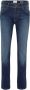 DELMAO Stretch jeans "Reed" rechte pijpsnit used-look-wassing lage taillehoogte - Thumbnail 7