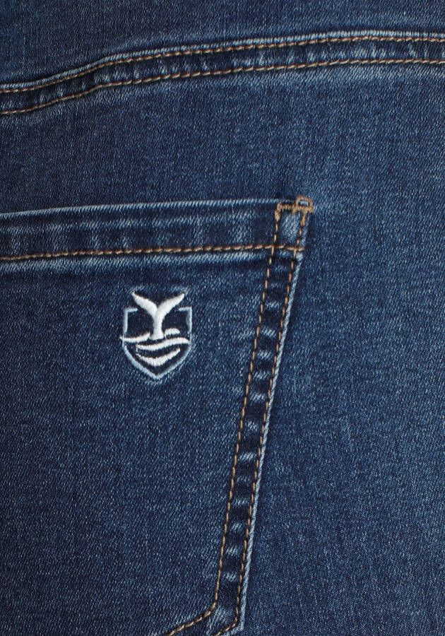 DELMAO Wijde jeans met modieuze gevlochten riem --- nieuw merk! (set 2-delig Met riem)