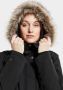 Didriksons Klassieke gewatteerde parka met afneembare bont Black Dames - Thumbnail 3