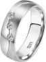 DOOSTI Trouwring Sieraden cadeau roestvrijstalen trouwring partnerring LIEBE - Thumbnail 2