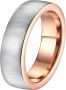DOOSTI Trouwring Sieraden cadeau roestvrijstalen trouwring partnerring LIEBE - Thumbnail 2